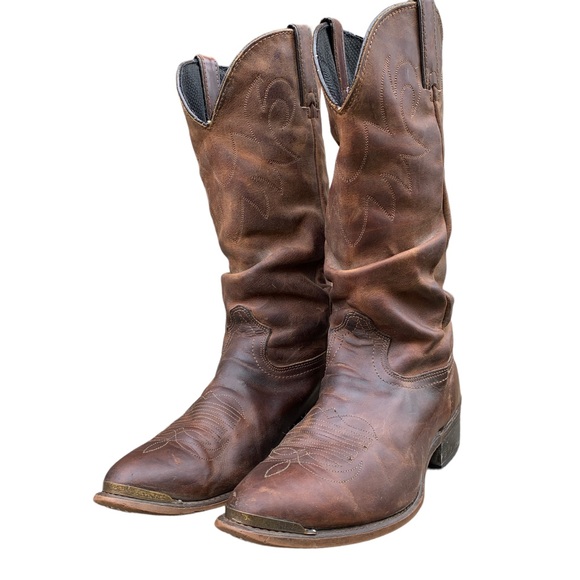 Durango Women’s Distressed Slouch Brown Leather Slouchy Western Boots Size 10 - Picture 7 of 15